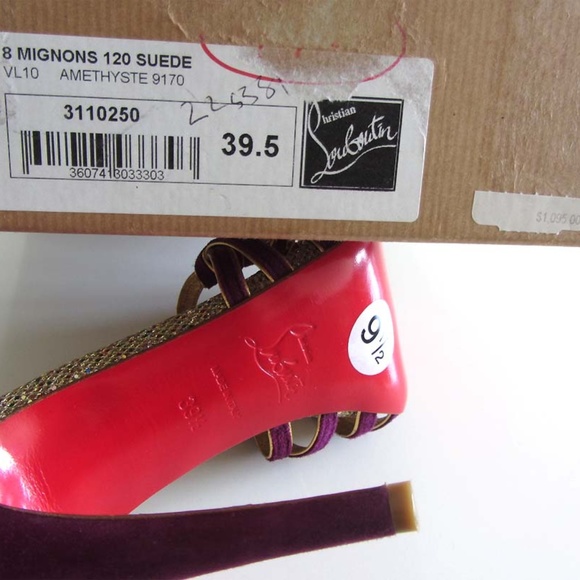 CHRISTIAN LOUBOUTIN 8 Mignons strappy sandals 39.5 - Picture 5 of 8